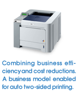 Combining business efficiency and cost reductions A business model enabled for auto two-sided printing